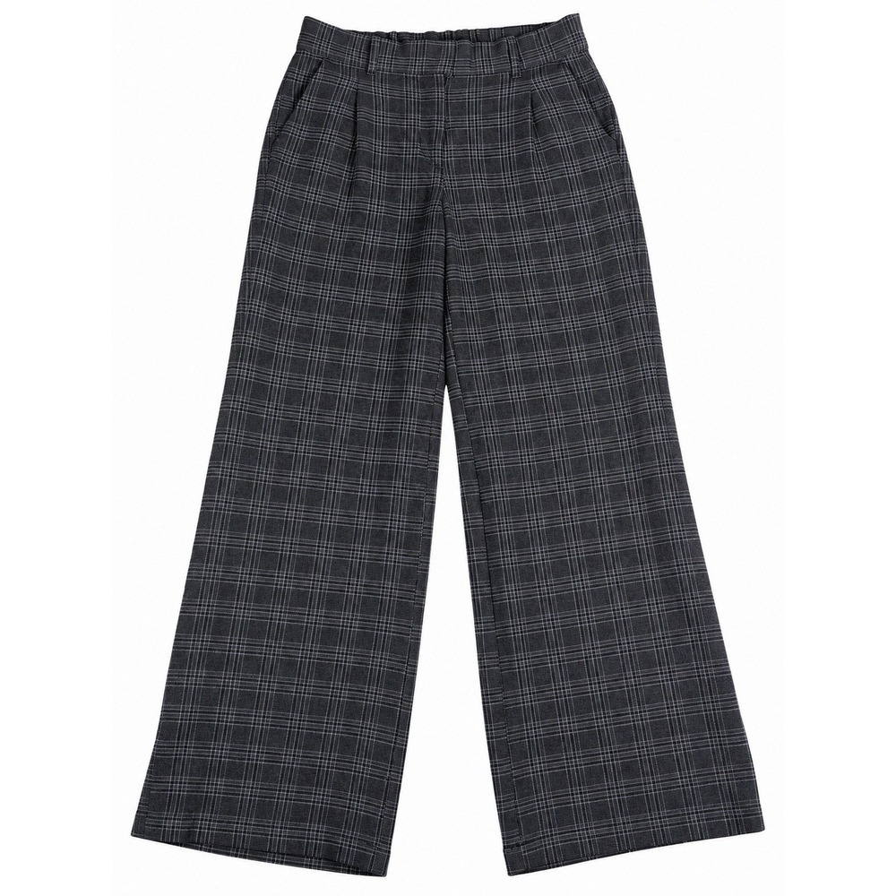 American Eagle Women's Wide Leg Trousers Plaid Size 0 Soft